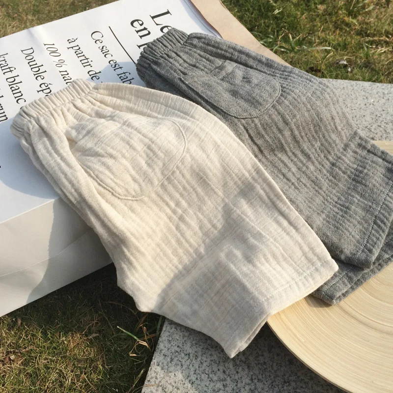 Детские брюки для девочек Sping льняная одежда корейская мода детская | Мать и