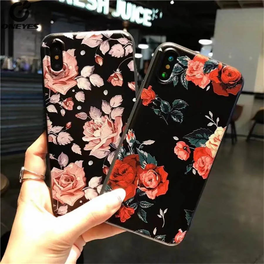Модный рельефный силиконовый мягкий чехол для iphone 5 5S ES 6 6s plus 7 Plus 8 | Мобильные