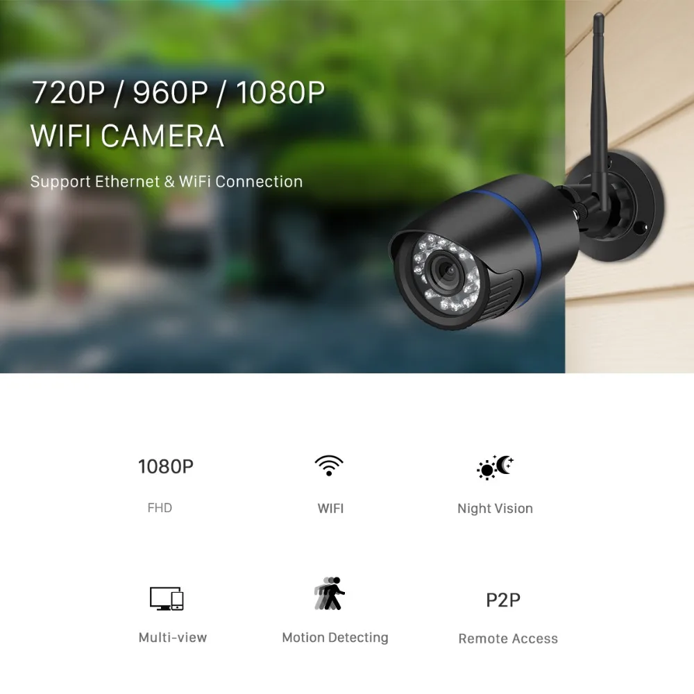 Besder Yoosee 1080P 720P Wifi Беспроводная IP камера IR 20 м ночное видение P2P облачная Wifi камера IP Домашняя безопасность CCTV видеонаблюдение