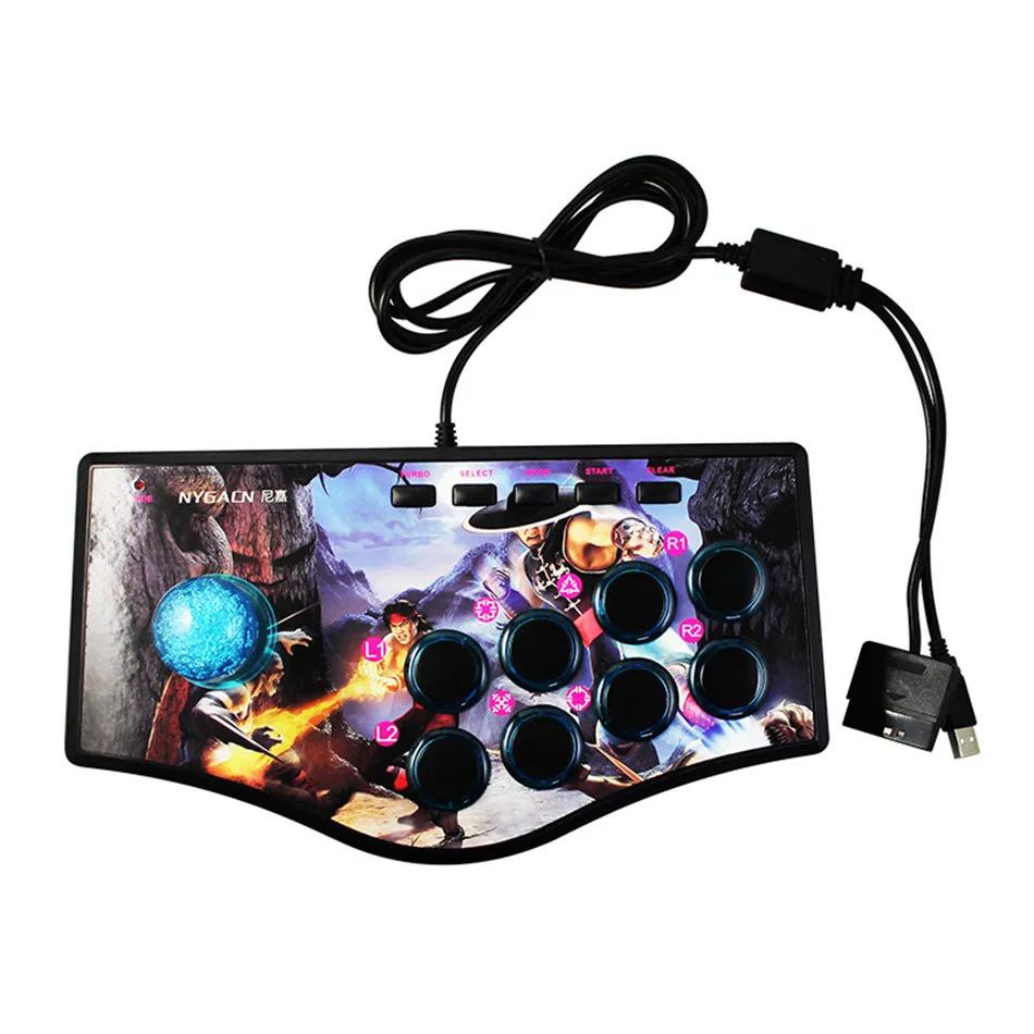 Боевые палки аркадный джойстик игровой контроллер USB для PS2 PS3 ПК Android