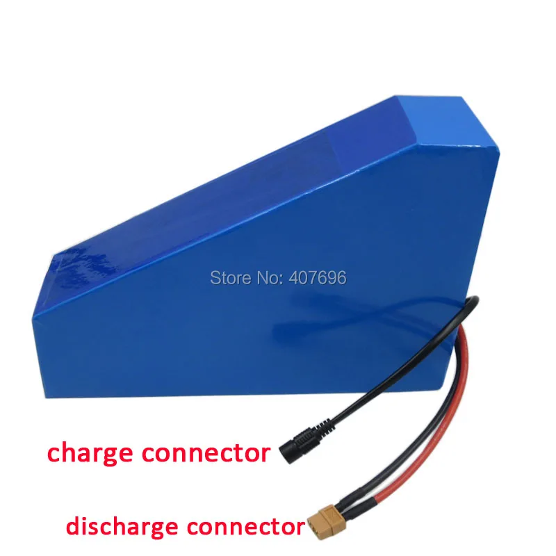 1500W 52V 20.3AH литиевая аккумуляторная батарея 52V треугольная батарея 51,8 V 20.3AH 14S батареи использовать Panasonic 2900mah ячейка с бесплатной сумкой