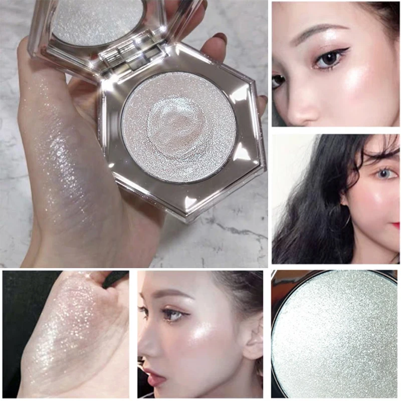 Горячие лица Highlighter пудра Контур Макияж Алмазный Сияющий лицо мерцающая палитра