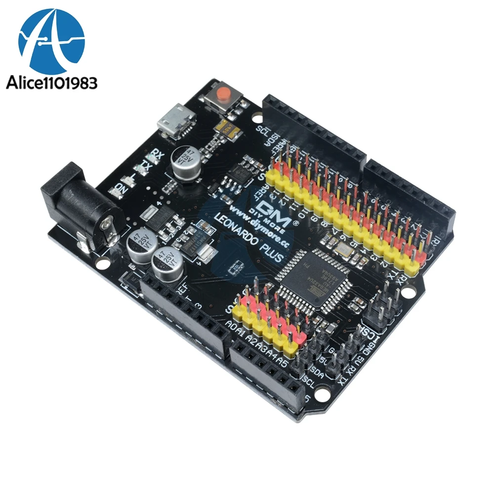 Плата Leonardo R3 Plus CH340 G CH340G ATmega32U4 AU микроконтроллер модуль Micro USB совместимый с