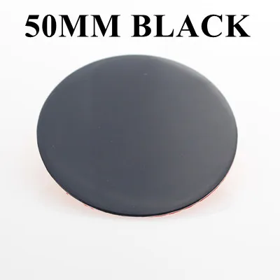 50 BLACK Без рисунка Наклейка 45/50/56,5/64,5 мм без логотипа колеса центр Hubcaps серебро/черный/красный/углеродное волокно плоское покрытие - Цвет: 50 BLACK