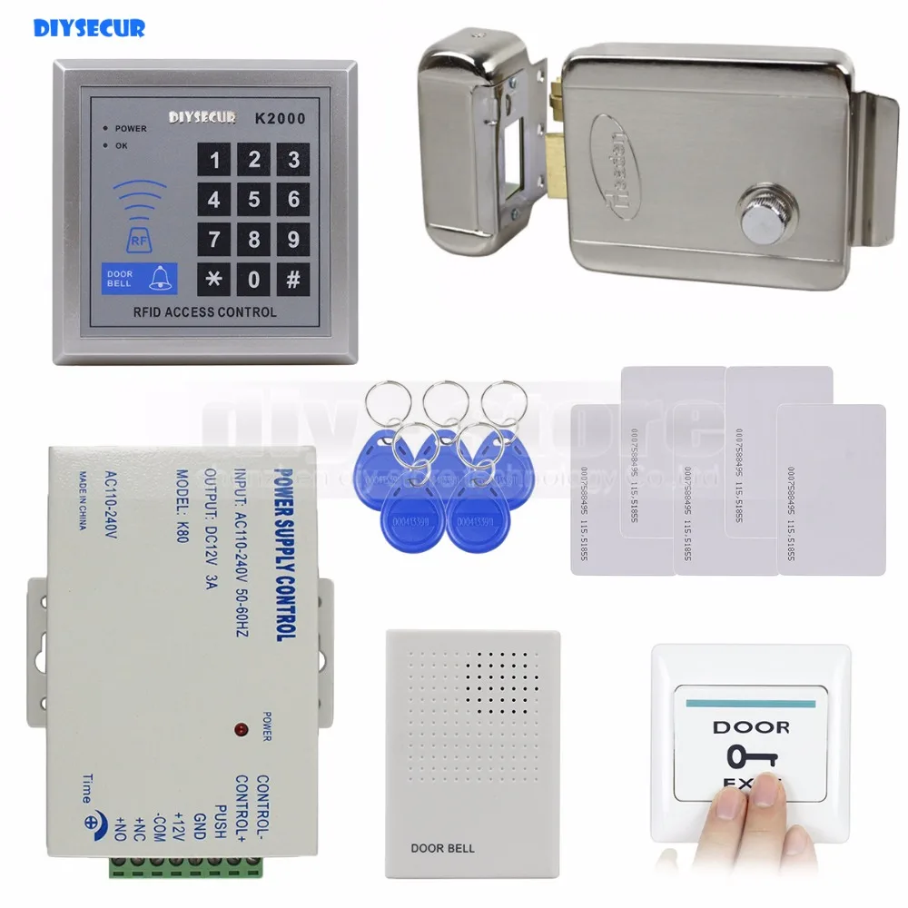 DIYSECUR Rfid 125 кГц считыватель ID карт клавиатуры Система контроля доступа комплект +