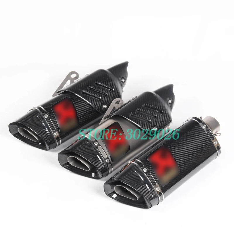 Ktm exc углеродная выхлопная труба мотоцикла nmax глушитель R6 R1 CBR500 Z750 escape moto escapamento de