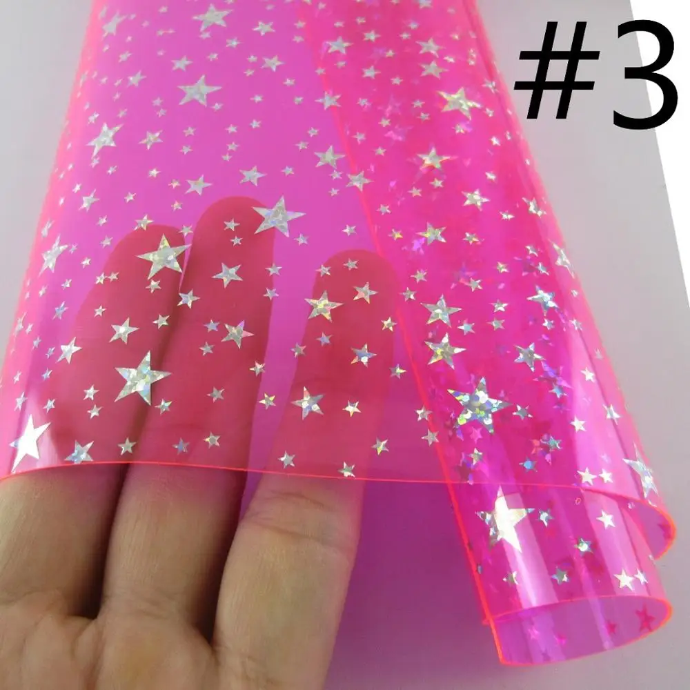 A4 лист 8 &quotx 11 8&quot Звезды блестящий порошок Tranparent PVCclear ПВХ для сумки луки DIY проект