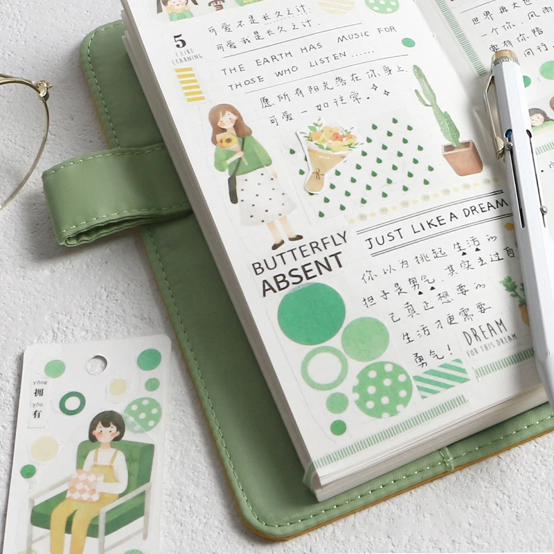 

6Pcs/set Kawaii Girl Colorful Washi Tape Set Creative DIY Decorative Adhesive Masking Tape Sticker Scrapbooking Journal Supplies