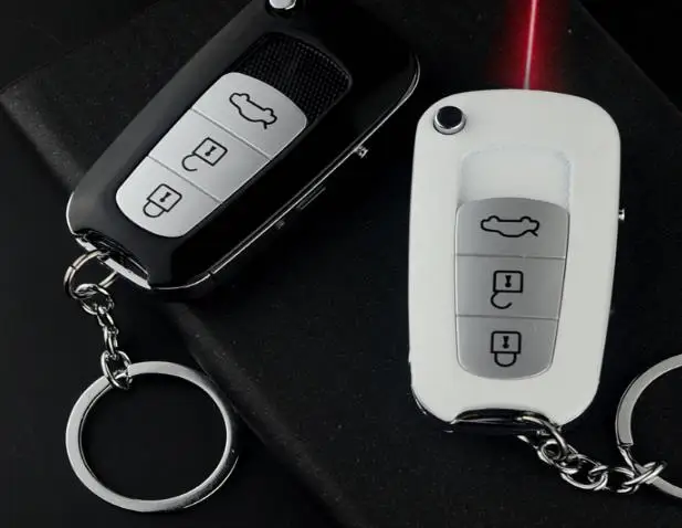 Креативная зажигалка с Usb зарядкой модель автомобильного ключа ветрозащитная