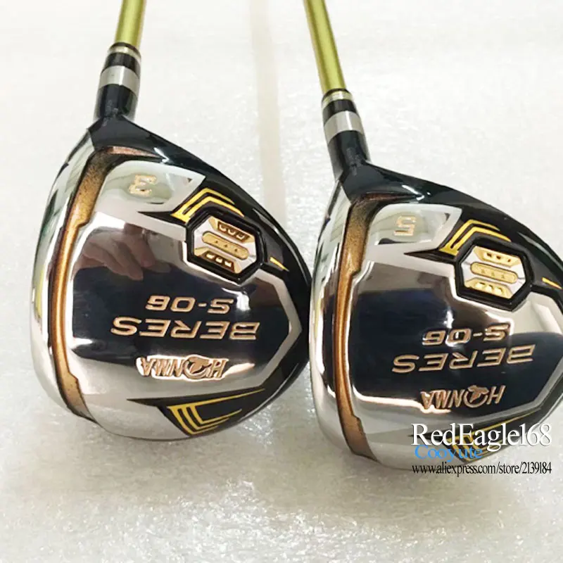 Фервеи для гольфа дерево HONMA S-06 4 звезды гольф-клубов 3/5 Деревянные клюшки графитовый Вал R или S гибкий гольф вал Cooyute