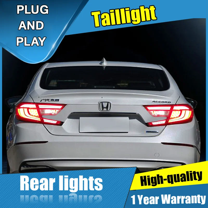 

4PCS Car Styling for Honda Accord all-LED Taillights 2018-2019 for Accord all-LED Tail Lamp+Turn Signal+Brake+Reverse LED light