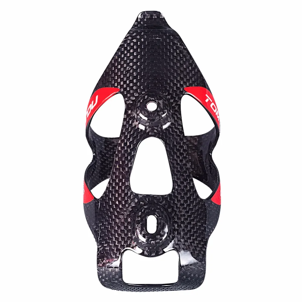 

TOMTOU Bicycle Carbon Water Bottle Cage Road Mountain Cycling Bottle Holder Full 3K Carbon Fiber Ultralight 25g