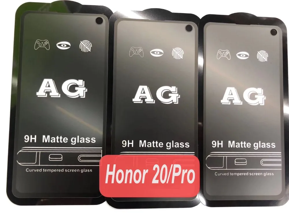 10 шт. 9 H матовое закаленное стекло AG против царапин для huawei Honor 20 Pro 20i 10 Lite 8X Max 8A Play защита экрана изогнутая защита