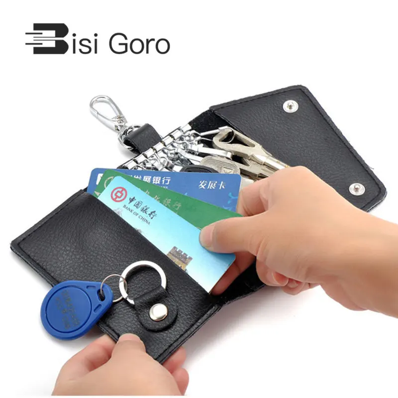 BISI GORO 2018 брендовый Автомобильный держатель для ключей из натуральной коровьей