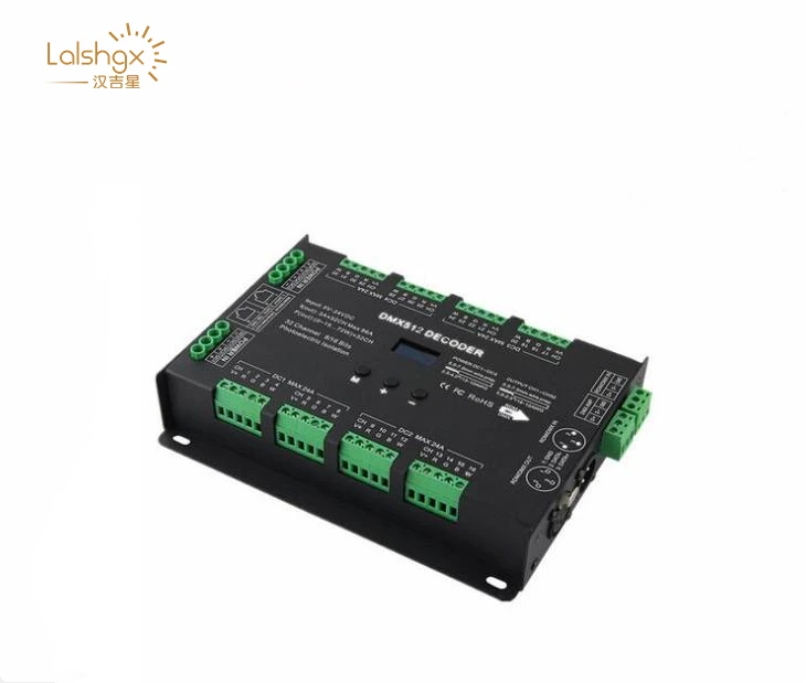 BC-632 DC5-24V постоянного напряжения 32CH DMX/RDM декодирующий драйвер 3A * выход DMX512 rgbw