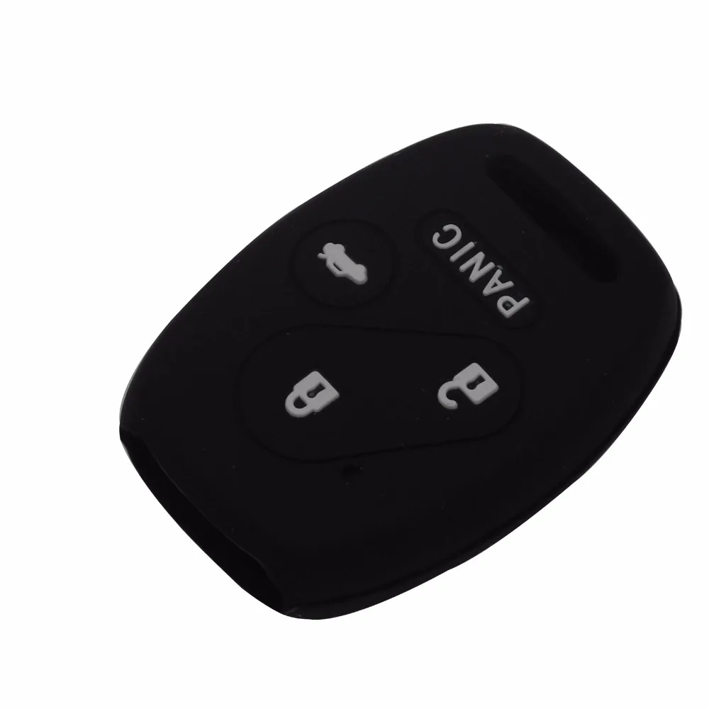 Силиконовый чехол для ключей на 3/4 кнопках Honda 2003 2008 2009 Accord CR V Civic Insight|key case for car|car key