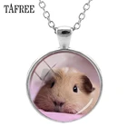 Ожерелья TAFREE с подвеской в виде морской свиньи, красивые элегантные ожерелья с животными, ожерелье, подвеска, стеклянный купол, женские Украшения для девочек QF808
