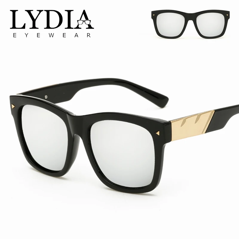2018 New Designed Women Pink Mirror Sunglasses Men Black UV400 Sun Glasses With Gold Metal Decorations Gafas de sol L2720CJ | Аксессуары