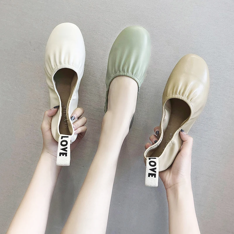 Новая Осенняя повседневная обувь без шнуровки женские лоферы женская туфли на