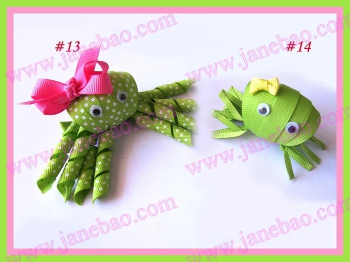 Бесплатная доставка 30 шт. зажимы для бантов девочек клоун краб собака дельфины