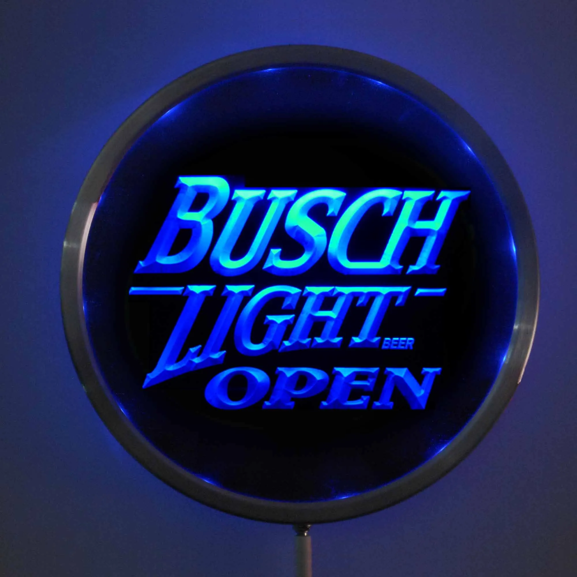 

rs-0044 Busch Light OPEN LED Neon Round Signs 25cm/ 10 Inch - Bar Sign with RGB Multi-Color Remote Wireless Control Function