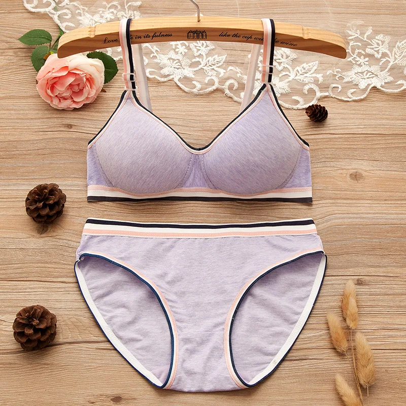 Нижнее белье для девочек подростков милые спортивные бюстгальтеры молодых