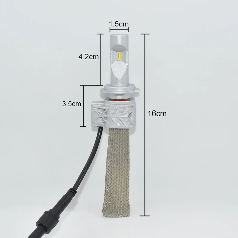 Комплект для автомобильных светодиодных фар H7 высокая мощность 6500 лм |