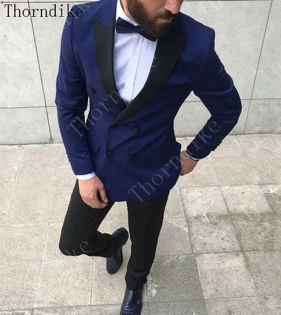 suits1 Thorndike Женихи Мужские смокинг для жениха на одной пуговице остроконечные лацканы цвета слоновой кости жаккард Мужские костюмы 2 шт. для свадьбы Выпускной ужин пиджак+ брюки - Цвет: suits1