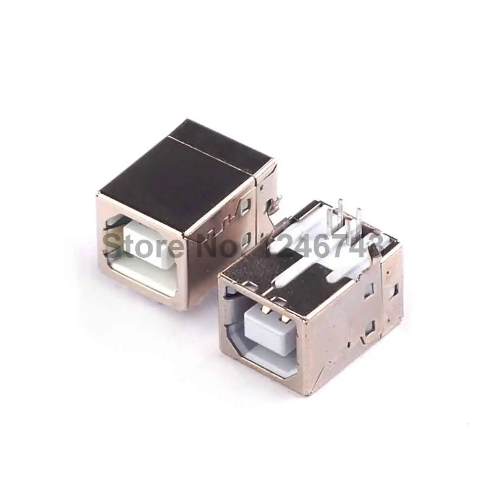 10 шт. USB-B женский USB разъем с квадратной головкой для вечеринок/USB A 90 градусов типа
