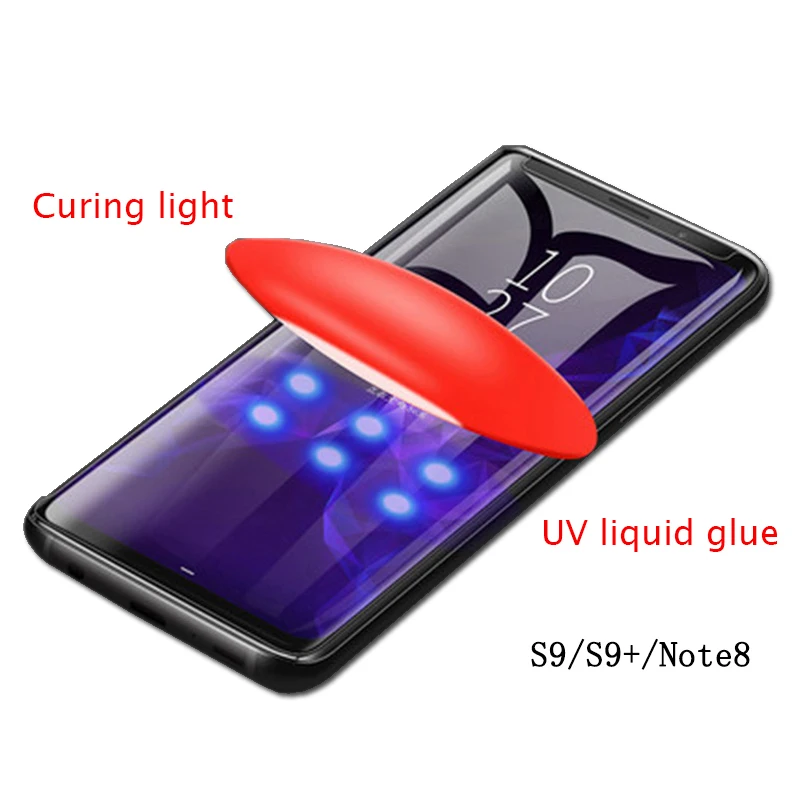 Закаленное стекло Suntaiho для Samsung Galaxy S10 Plus S9 plus прозрачное с жидким УФ покрытием