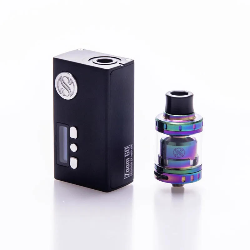 Augvape Zoom 60 электронная сигарета набор Вт 1300 мАч 0.05ohm коробка мод с 2 мл Merlin мини