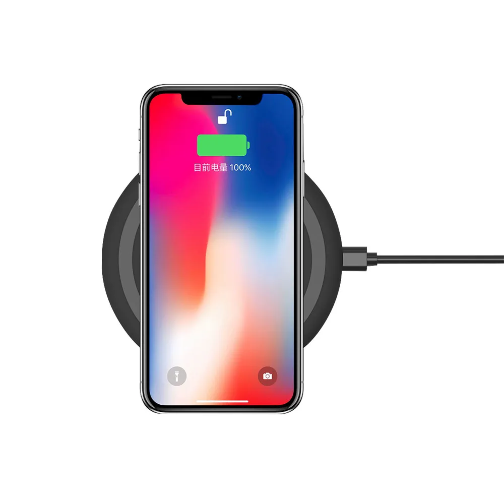Беспроводное зарядное устройство EPULA 10 Вт Qi для быстрой зарядки Samsung Xiaomi iPhone XR XS MAS