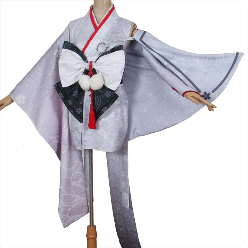 Onmyoji игра косплей Xue Nv MOBA костюм на Хэллоуин кимоно Женская Униформа + головной