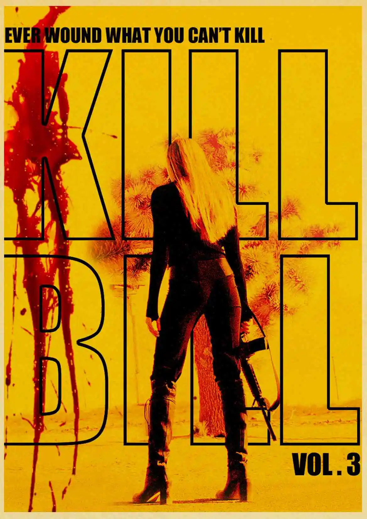 Классический фильм kill bill винтажные плакаты печать настенная живопись высокого качества декор плакат настенная живопись украшение дома