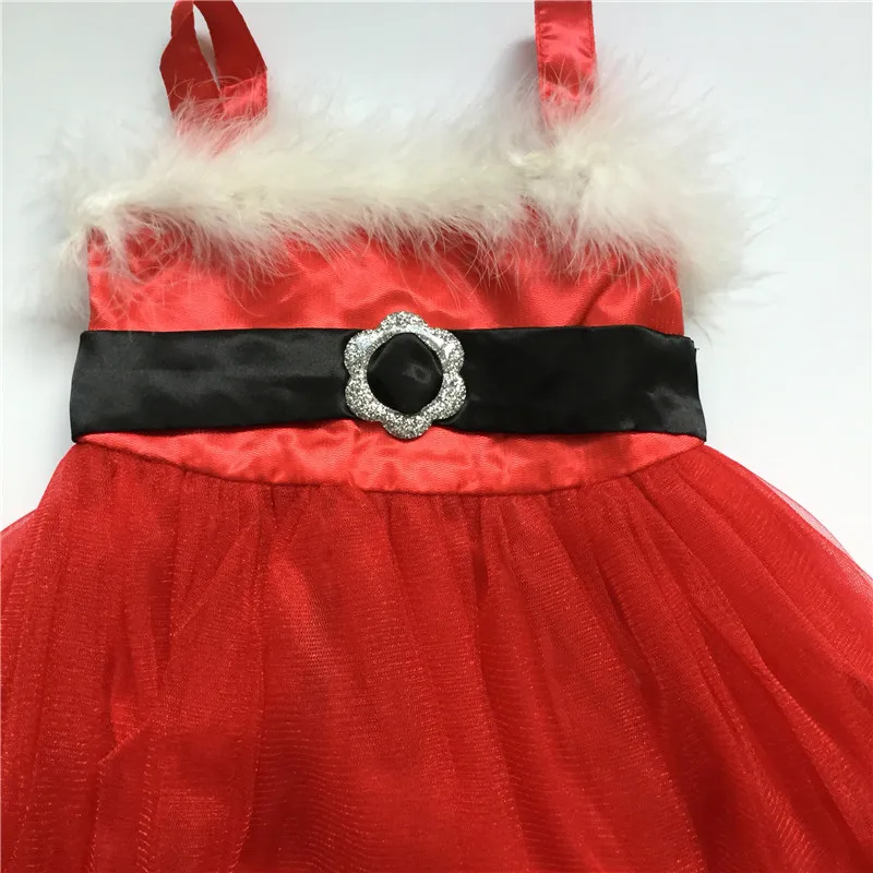 Рождественская красная одежда с капюшоном для девочек Детский костюм Снежной