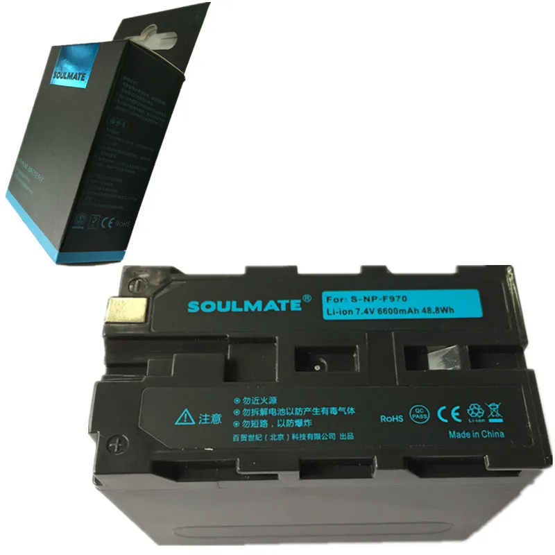 SOULMATE NP F970 литиевые батареи пакет F960 аккумуляторная батарея для цифровых