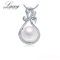 lacey freshwater pearl pendant 925 silver for womenreal natural pearl pendant fine jewelry girlfriend trendy party gifts
