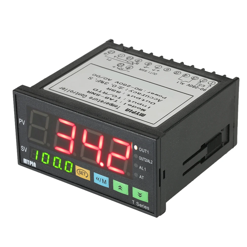 96mmX48mmX80mm MYPIN термометр интеллектуальный тепловой регулятор контроль температуры ler 4 цифровой термостат PID контроль TC/RTD вход SSR выход - Цвет: 96mmX48mmX80mm