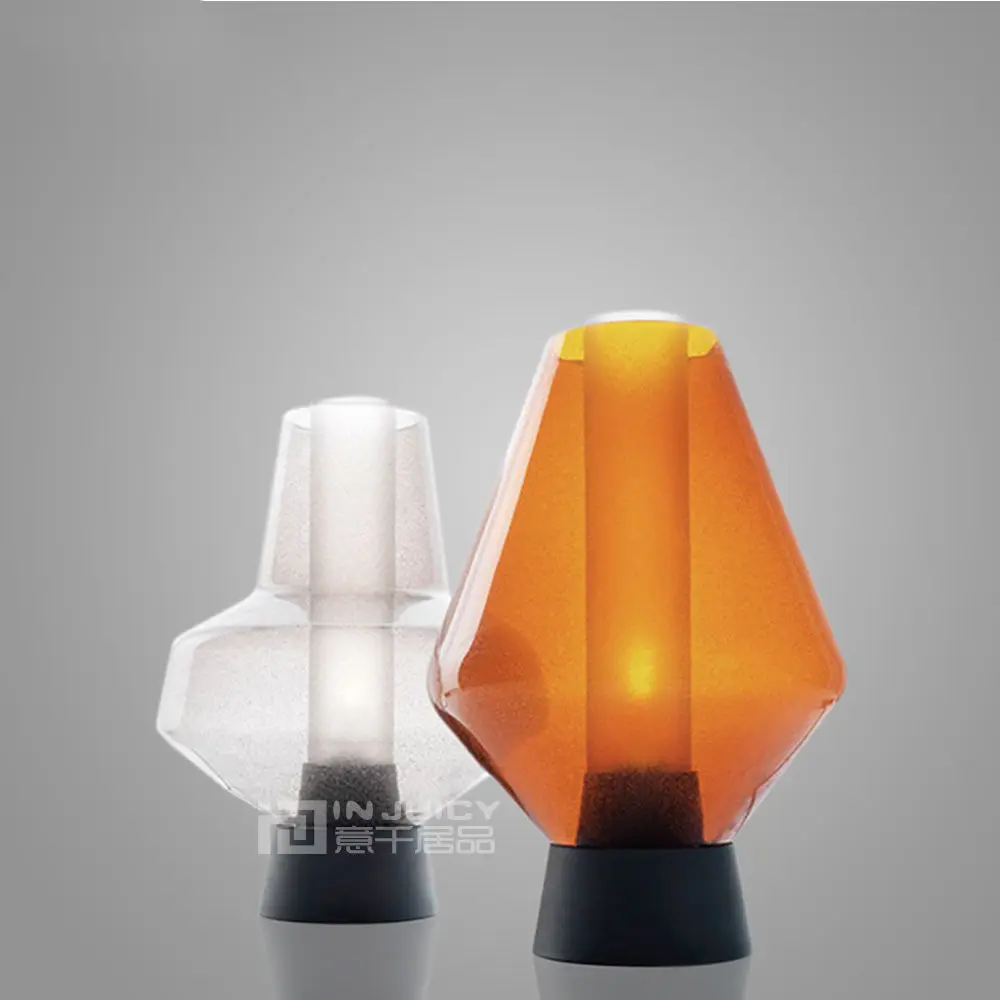 3 вида цветов Американский Сельский E14 LED стекло спальня Ресторан настольная