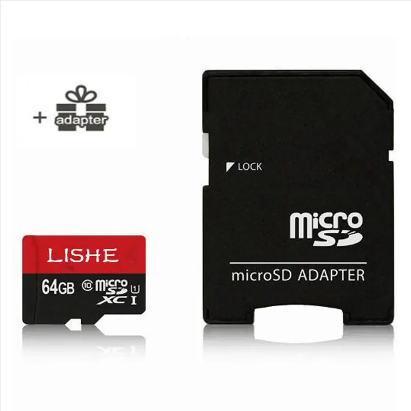 Оригинальный LISHE 60 МБ/с. Micro SD Card 64 ГБ 32 U1 Class 10 карт памяти Microsd карты