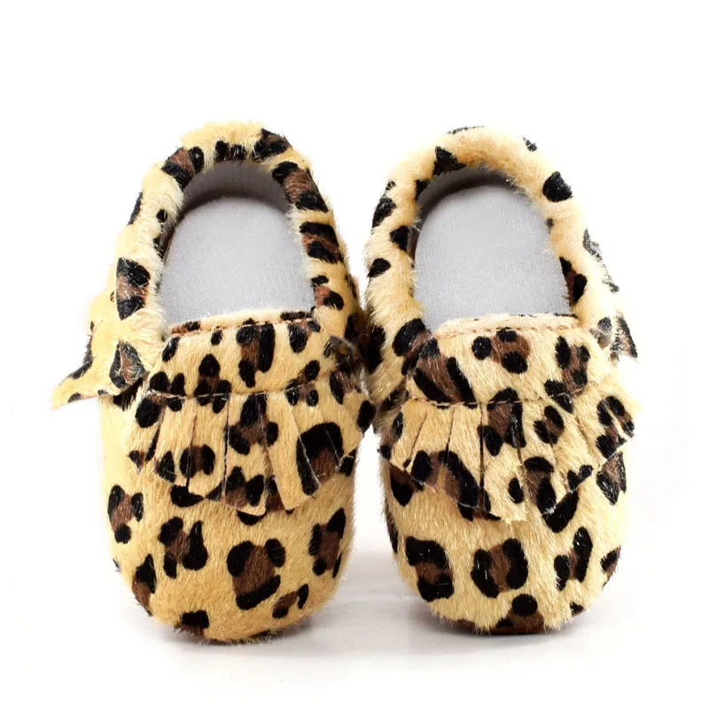 Мокасины леопардовые для новорожденных мальчиков и девочек замшевые туфли в
