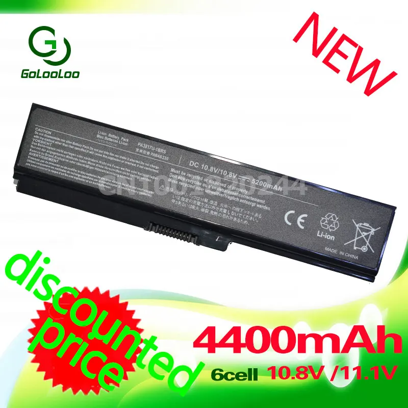 Golooloo 11,1 V Батарея для спутникового PA3817U-1BRS PA3818U-1BRS L745 L740 L750 L750D L755 L750D-14R для toshiba PA3817 PA3817U