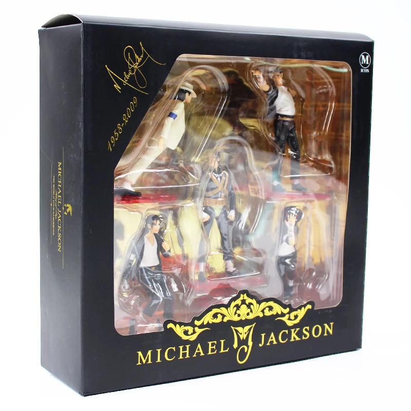 5 шт./компл. MJ фигурку Танцы MJ ПВХ Куклы Smooth Criminal Moonwalk King of населения создают темп модели игрушки для коллекции