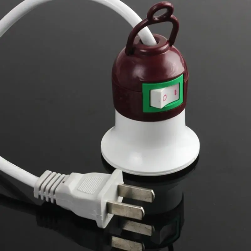 Plug and play E27 держатель для E27 гнездо E27 основание лампы светодиодный светильник настенный светильник, переключатель управления E27 Мощность шнур штепсельная вилка стандарта США