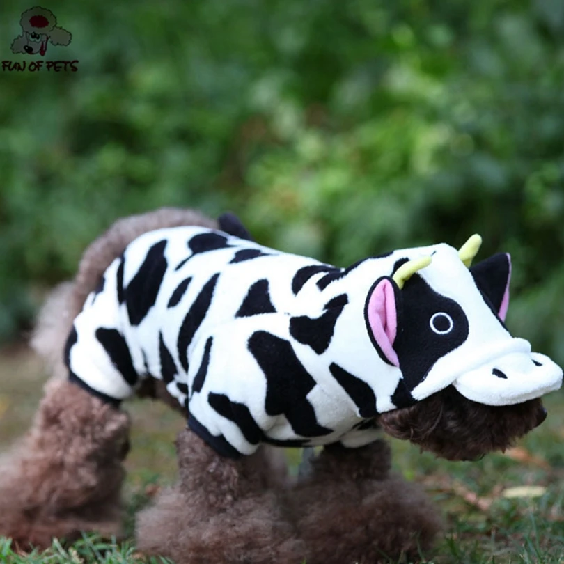 Горячая новинка зима теплый милый корова молоко флисовый костюм с капюшоном