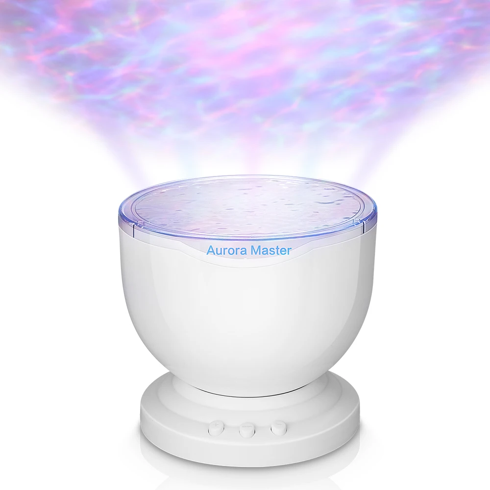 5 светодиодный океанская волна Ночник проектор музыкальный плеер 8 световых