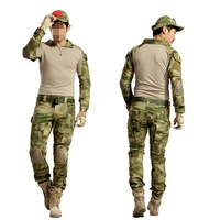 army tactical uniform bdu camo combat suit men camouflage airsoft paintball military shirt pants knee elbow pads hunting clothes
