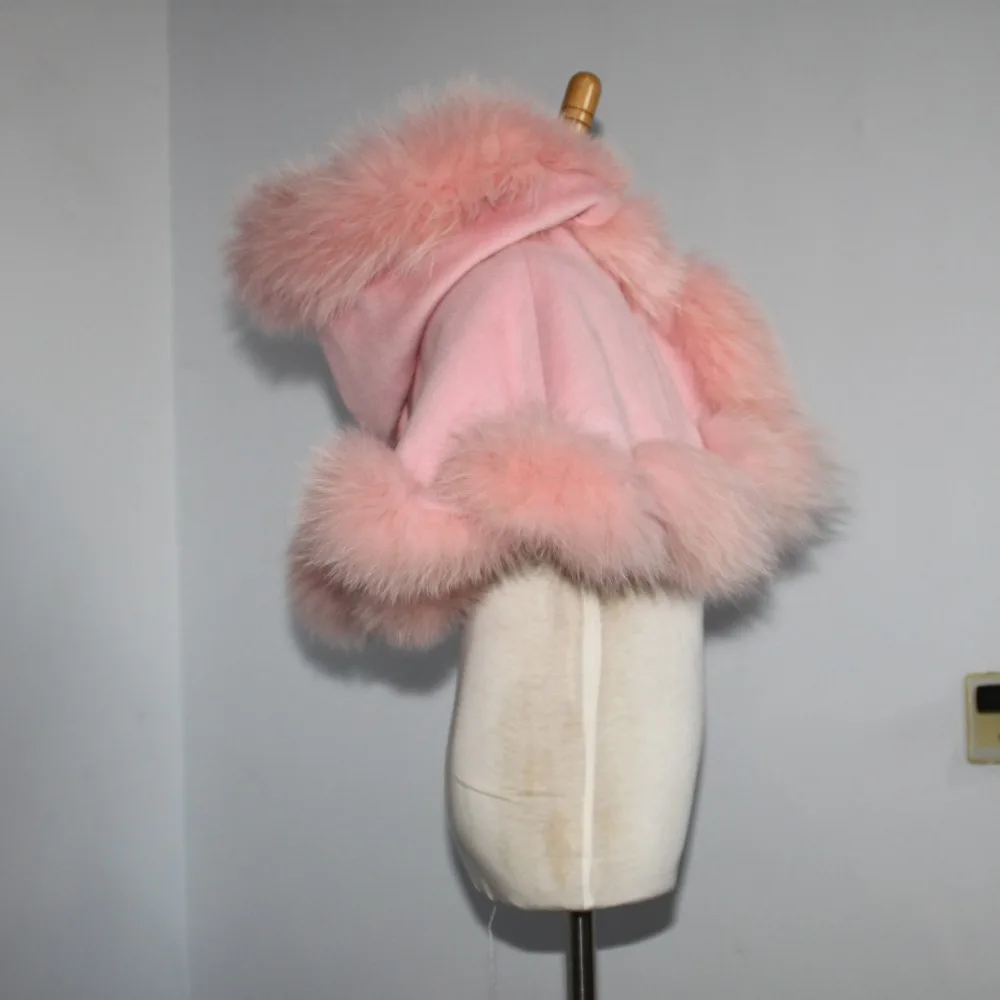 Бесплатная доставка детский age1 2 длина 30 см реального витой меховая оторочка