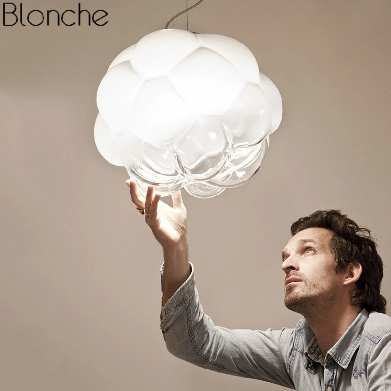 Современные стеклянные подвесные светильники креативный пасмурный