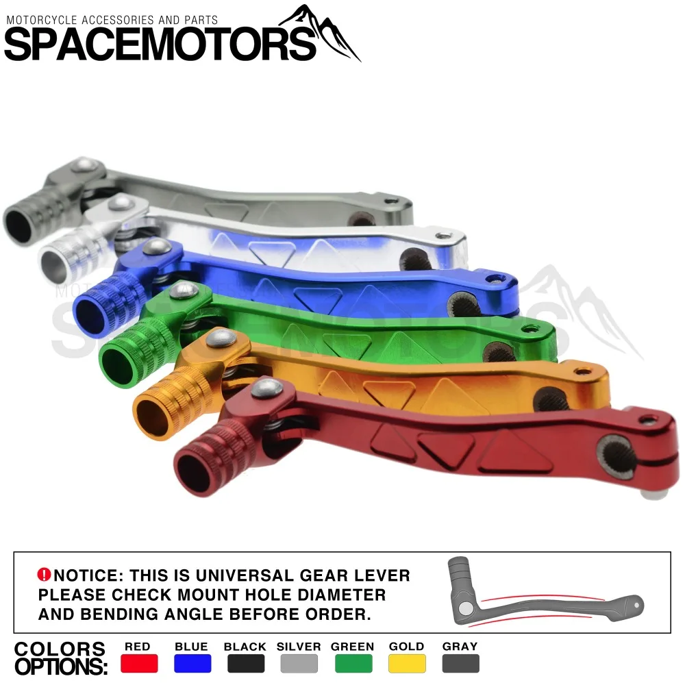 Черный алюминиевый переключатель передач мотоцикла с ЧПУ рычаг dirt street stunt bike pitbike